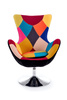 WIELOKOLOROWY FOTEL WYPOCZYNKOWY BUTTERFLY SALON HALMAR