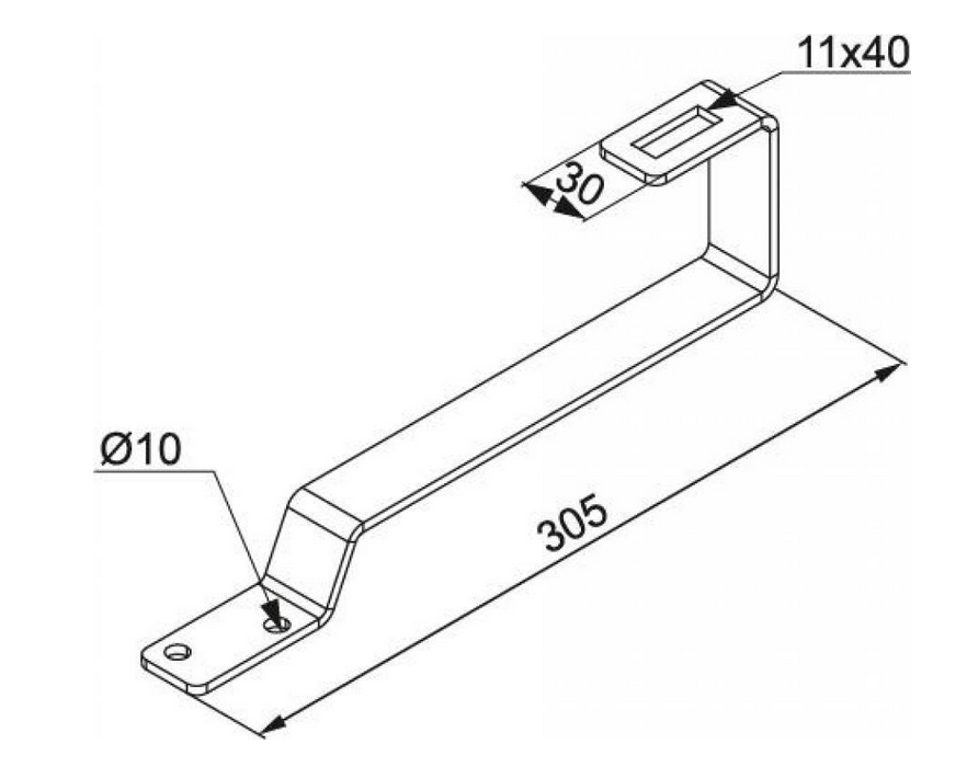 Uchwyt dachowy DUF75E