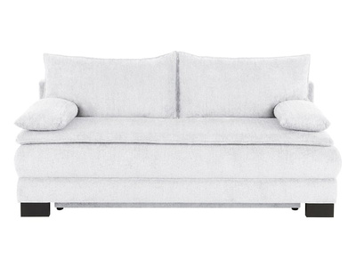 Sofa trzyosobowa Lindon rozkładana z pojemnikiem szenilowa szara BRW