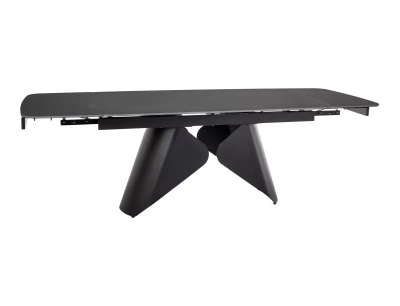 Stół Rozkładany ARMANDO (160-240)x90 Czarny Mat Nowoczesny Stylowy SIGNAL