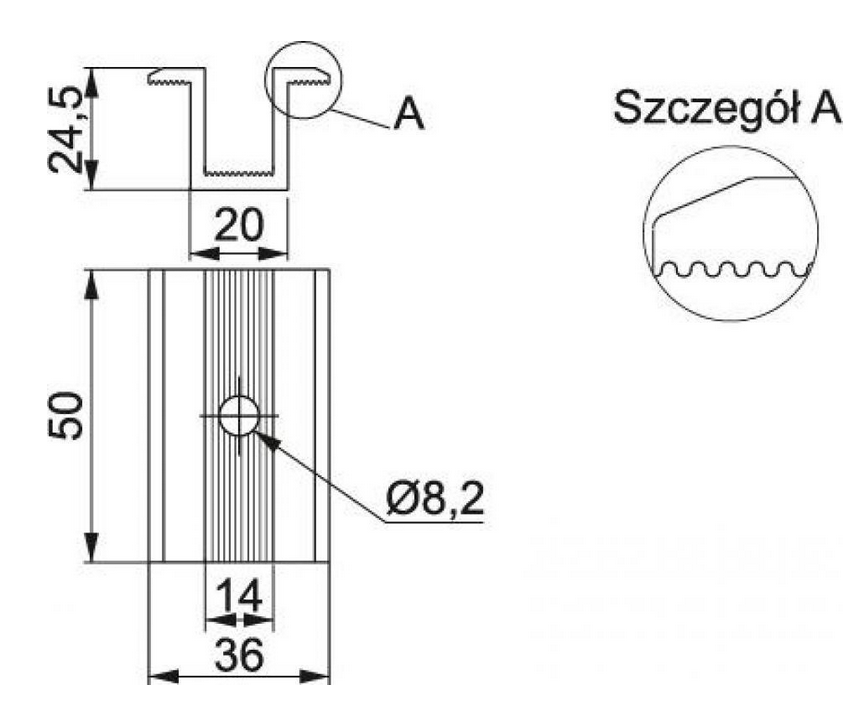 Uchwyt panela pośredni PUF