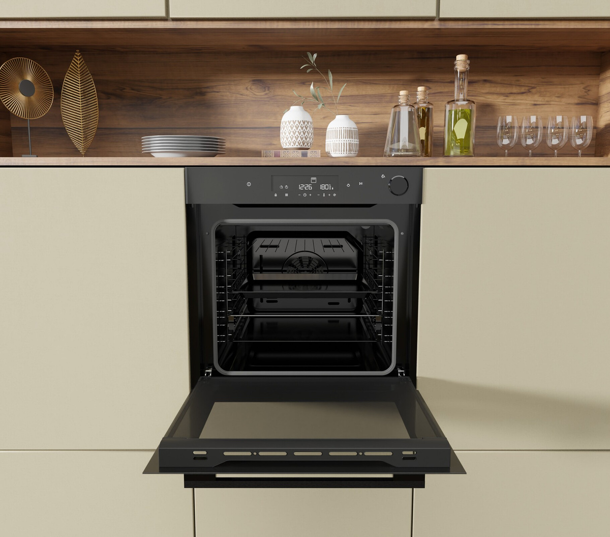 Piekarnik elektryczny parowy Kernau KBO 1071 S TC B Steam