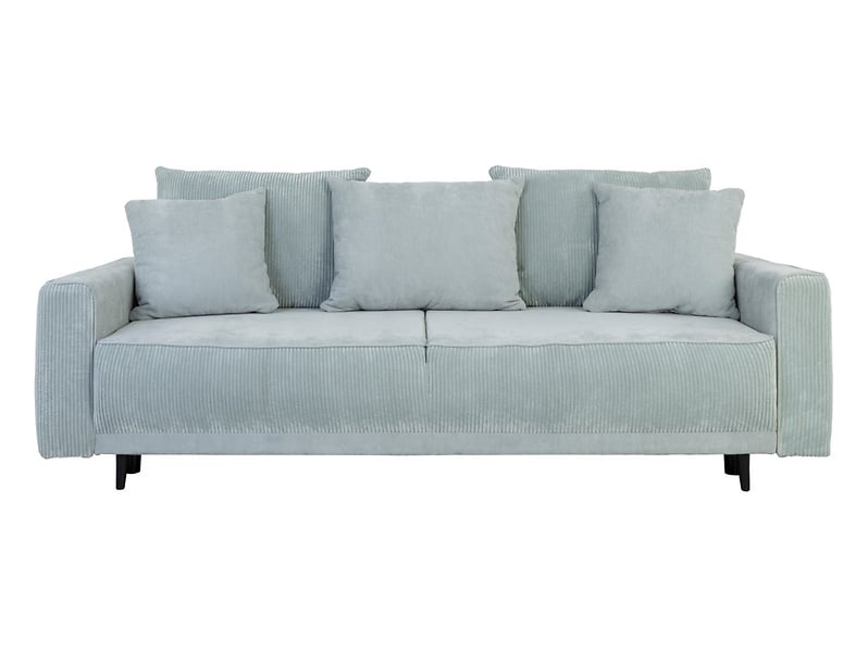 Sofa trzyosobowa Larisa rozkładana pojemniki miętowa BRW Black Red White