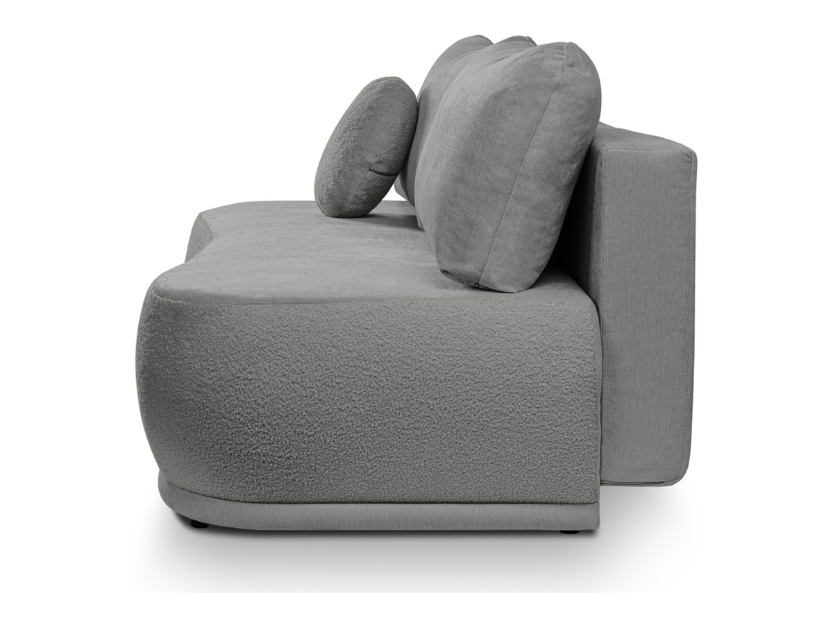 Sofa Centaur z funkcją spania i pojemnikiem szara BRW, Black Red White