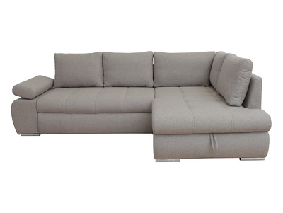 Narożnik prawostronny Sole rozkładany z pojemnikiem beżowy BRW