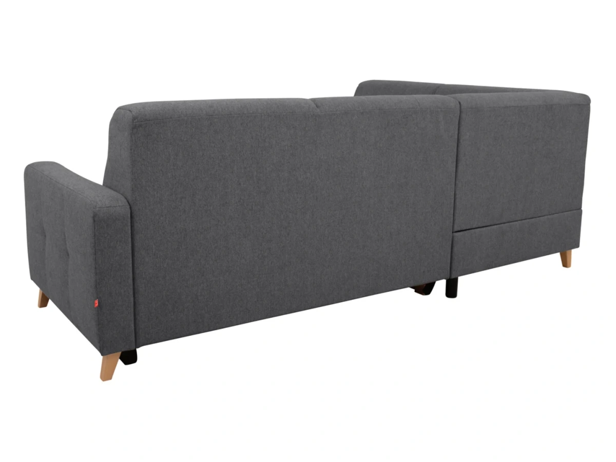 Narożnik lewostronny Lars rozkładany z pojemnikiem antracytowy  BRW