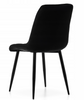 KRZESŁO CHIC VELVET CZARNY STELAŻ/CZARNY SIGNAL