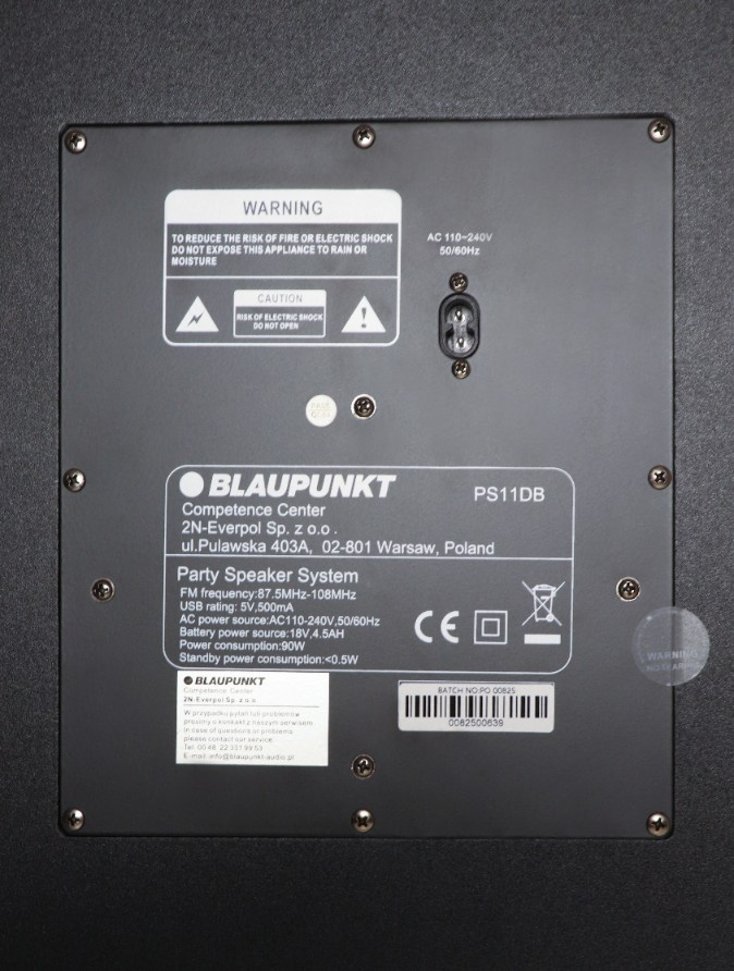 Głośnik z Bluetooth i funkcją karaoke Blaupunkt PS11DB