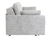 Sofa dwuosobowa Amalia rozkładana z pojemnikiem szara BRW, Black Red White