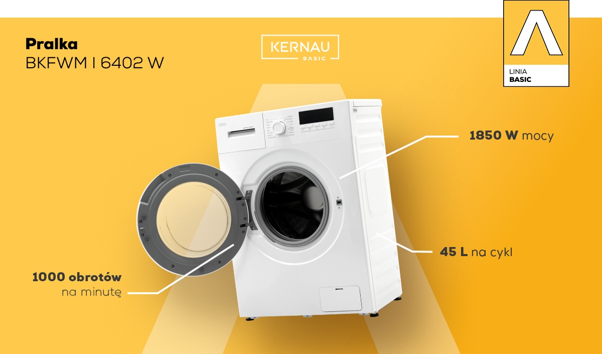 Pralka Kernau Basic BKFWM I 6402 W