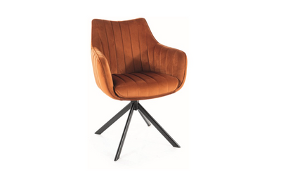 Krzesło AZALIA VELVET - cynamonowe SIGNAL