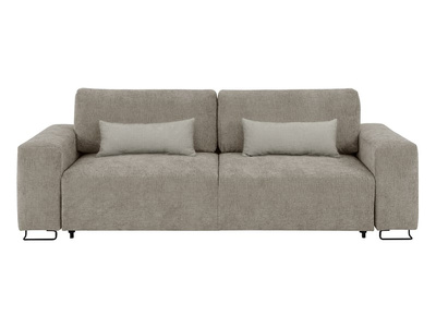 Sofa trzyosobowa rozkładana Kizo beżowa z pojemnikiem na pościel BRW