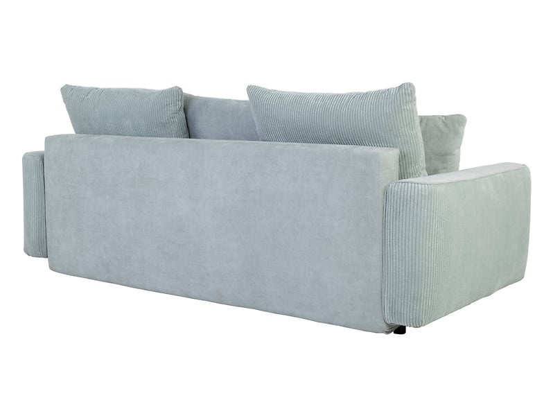 Sofa trzyosobowa Larisa rozkładana pojemniki miętowa BRW Black Red White