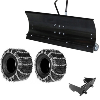 Pług 110 cm + Łańcuchy + Mocowanie do Traktorków Stiga Estate/ Tornado 384/398