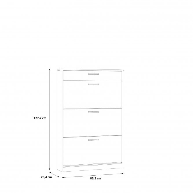 Szafka na buty NIKD321 Dąb Sonoma  NIKO - FORTE