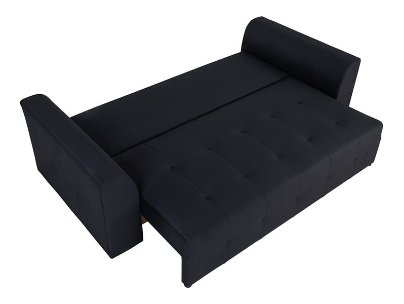 Sofa Tapicerowana Kanapa Royal IV czarna funkcja spania Black Red White BRW