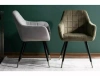 KRZESŁO VELVET JASNO SZARE AMADIO AKN47