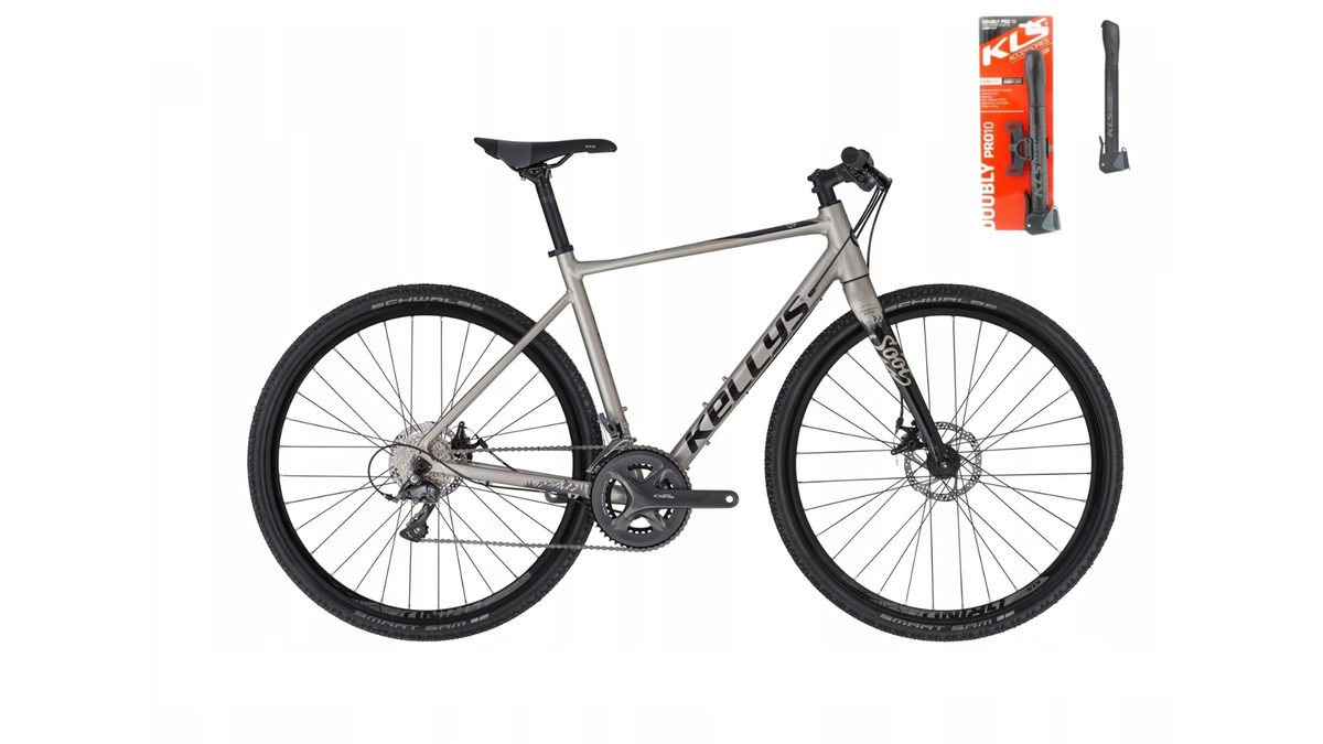KELLYS SOOT 20 SZARY KOŁA 28 2025 RAMA L (180-190 CM) GRATIS POMPKA