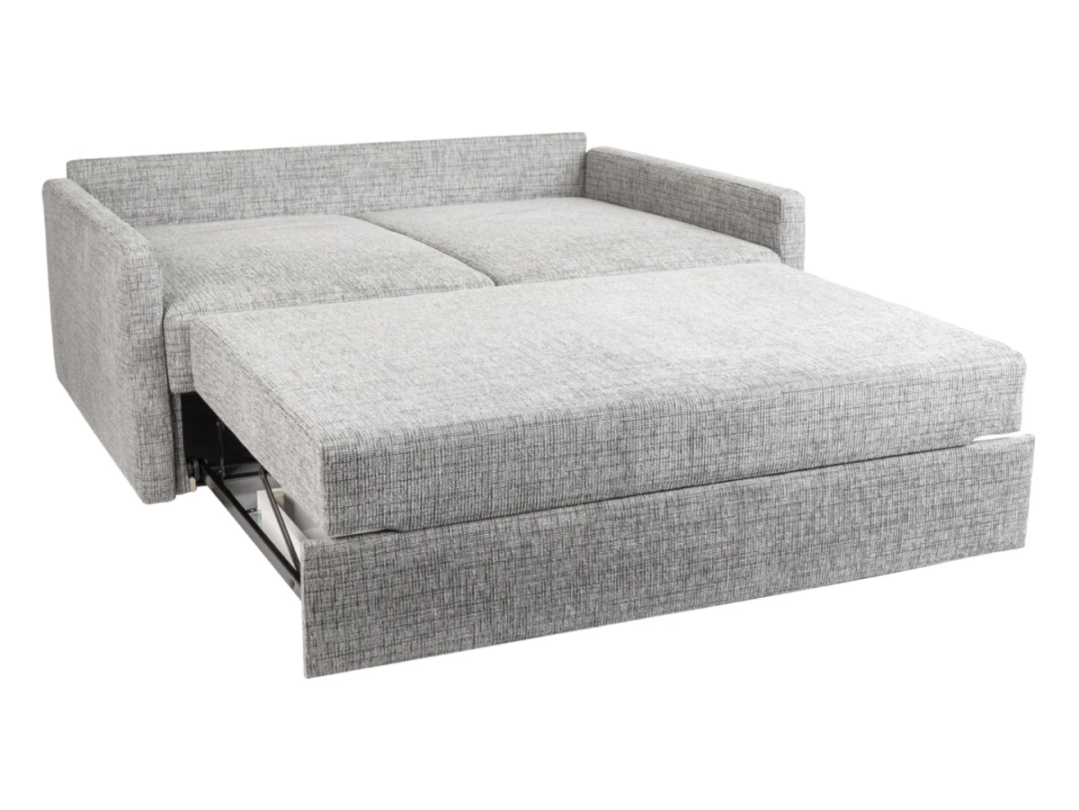 Sofa dwuosobowa Amalia rozkładana z pojemnikiem szara BRW, Black Red White