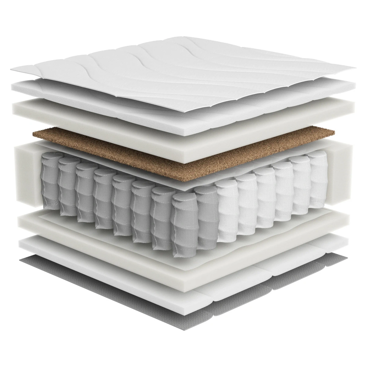 Materac sprężynowy kieszeniowy Ceres AV 90x200 BRW