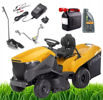 Traktor Stiga Estate 798 W - Nowość (mulczowanie+zaczep+olej+karnister+ładowarka)