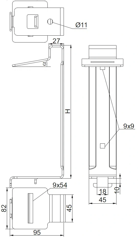 Uchwyt panelu górny UPGC15NMC