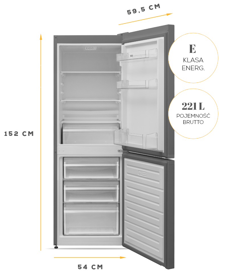 CHLODZIARKA KERNAU KFRC15153.2NFIX