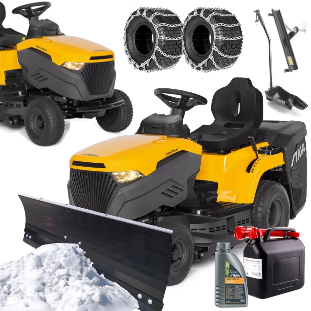 Traktor Stiga Estate 384M PŁUG 110cm + ŁAŃCUCHY