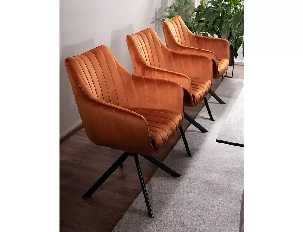 Krzesło AZALIA VELVET - cynamonowe SIGNAL