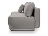 Sofa Centaur z funkcją spania i pojemnikiem jasnoszara BRW, Black Red White
