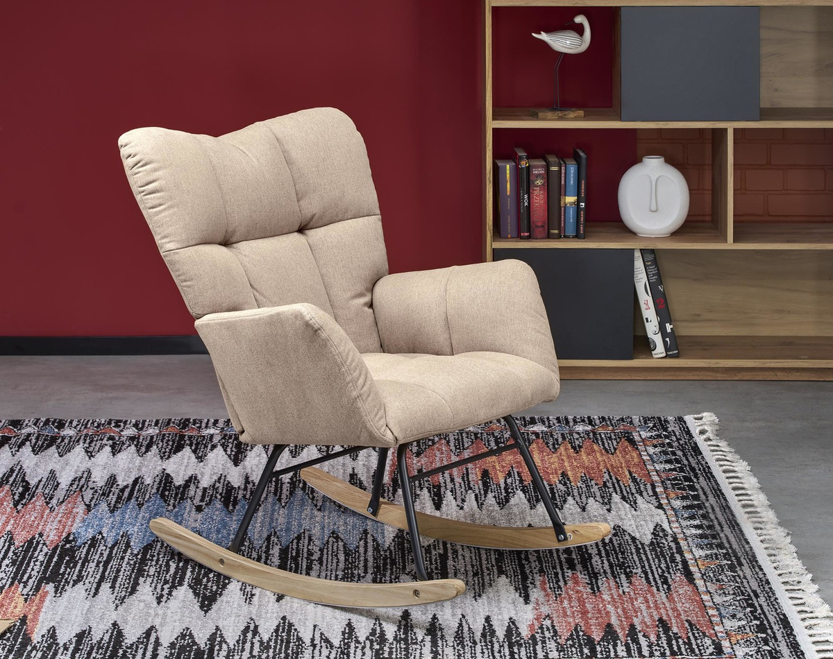 Fotel Bujany VASCO Beżowy HALMAR