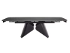 Stół Rozkładany ARMANDO (160-240)x90 Czarny Mat Nowoczesny Stylowy SIGNAL