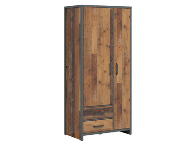 Szafa 90 Weston sosna old style/matera dwudrzwiowa Black Red White, BRW